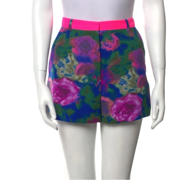SANDRO multicolor flower print mini shorts - Picture 2 of 6